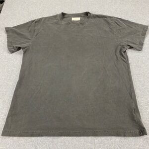 Richie Le Mens T-Shirt Large‎ Faded Black Charcoal Cotton Made in USA
